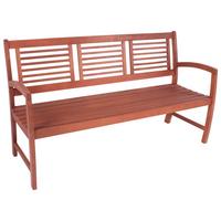 Gartenbank Madison Holz ca. 156x90x56 cm - Naturfarben, Basics, Holz (156/90/56cm) - Gardenson