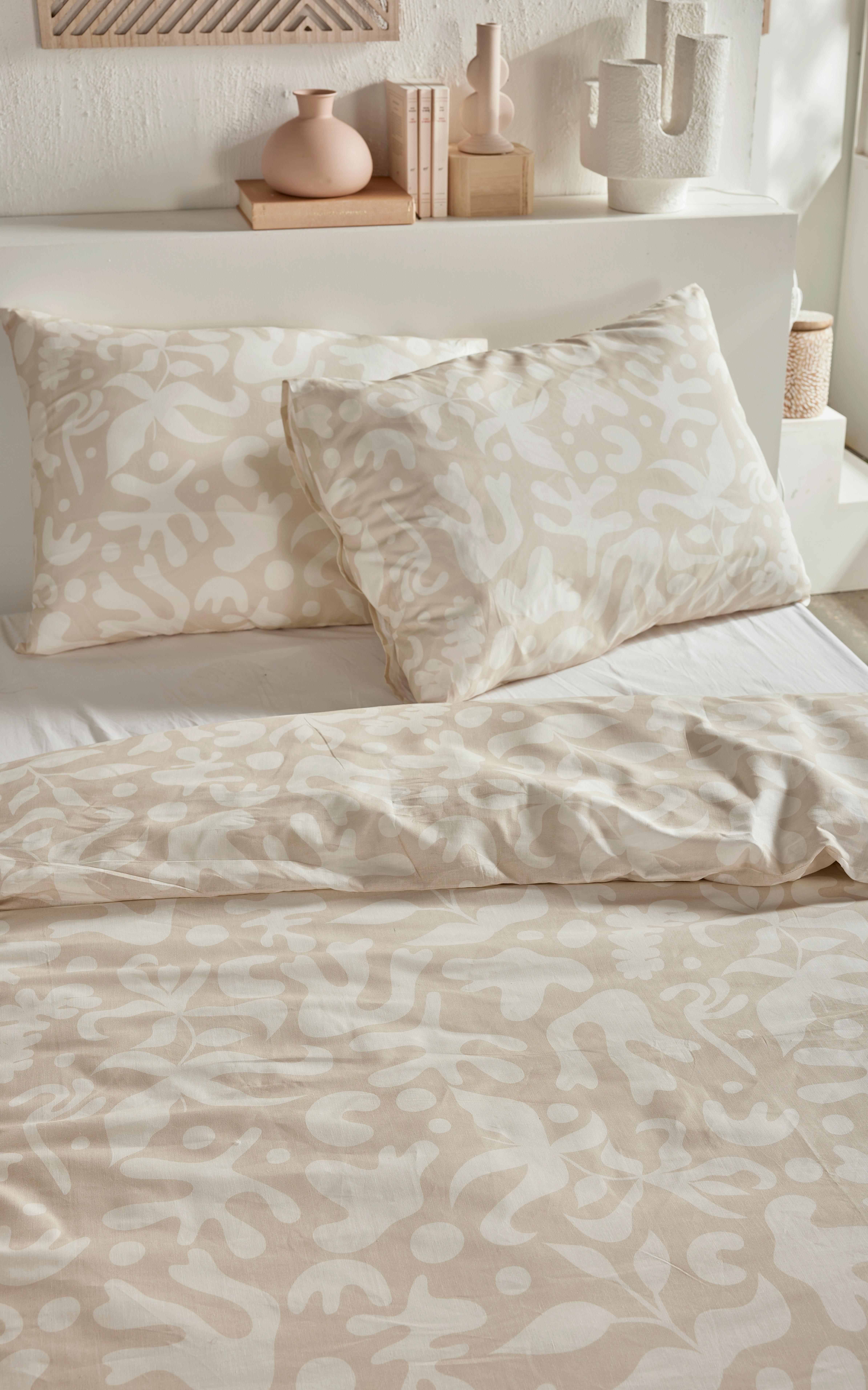 Posteljnina Sunshine - svetlo rjava, Moderno, tekstil (140/200cm)