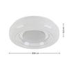 LED-TAKLAMPA ALI - vit/kromfärg, Modern, metall/plast (26/5,5cm) - Mömax