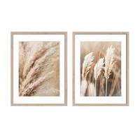Bilderset Selloana Beige ca. 30x40cm - Beige, Basics, Holz/Papier (30/40/2.5cm)