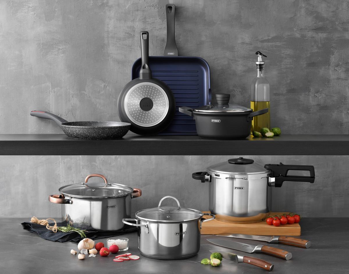 SZYBKOWAR PY-6910 6LT. - kolor srebrny, Basics, metal (22cm)