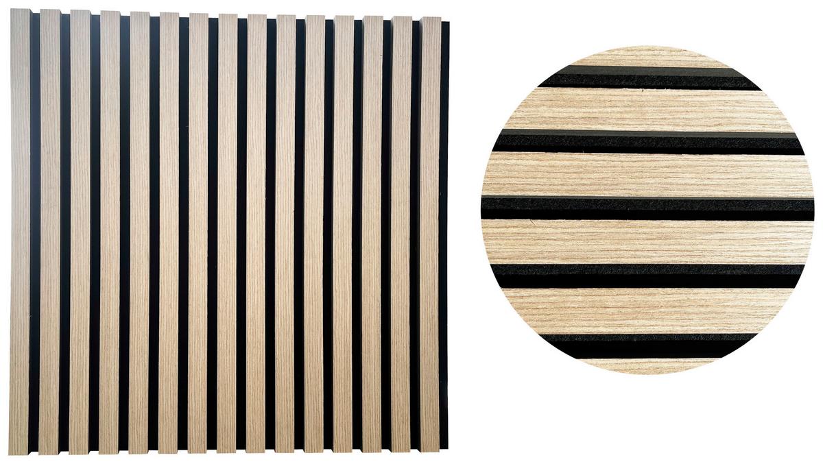 Akusztikus Fali Panel 4db/csomag Mini Echo - tölgyfa színű, Modern, műanyag/faalapú anyag (1,44qm)