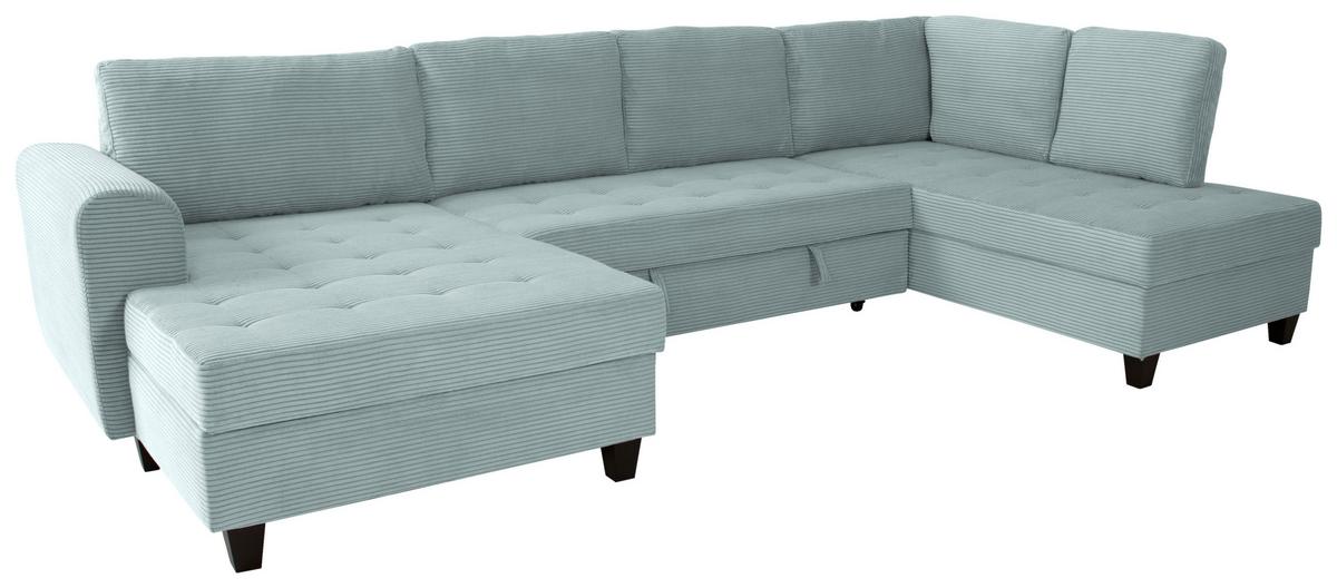 Kutna Garnitura Moritz - sivo-zelena, Trend, tekstil (155/324/178cm) - Modern Living