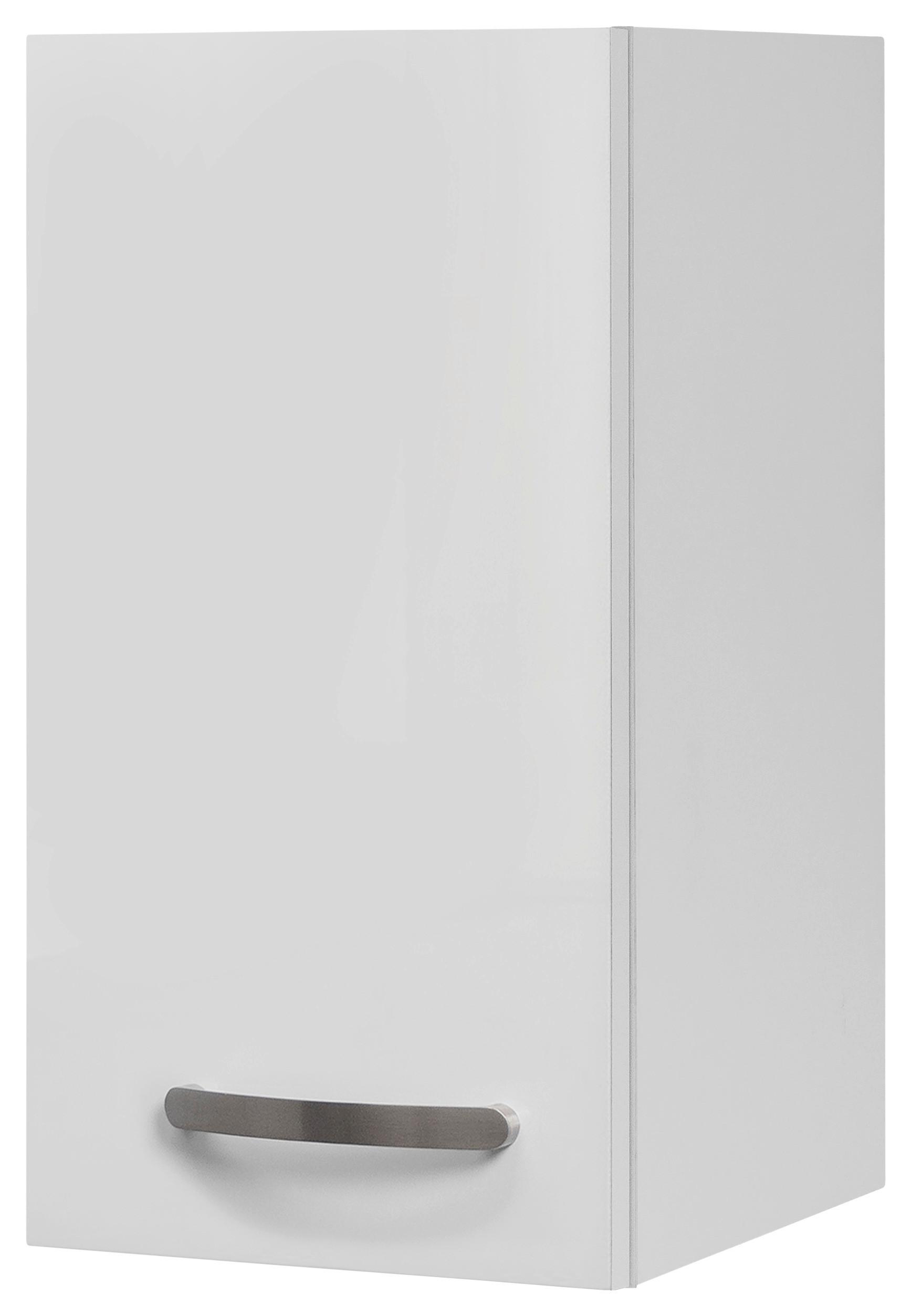 Kuhinjska Zgornja Omarica Alba, Bela, Š. 30 Cm - barve nerjavečega jekla/bela, Moderno, kovina/leseni material (30/54,8/32cm) - FlexWell