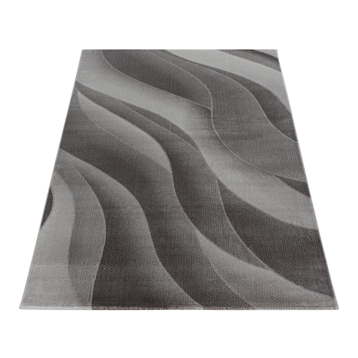 Webteppich Costa Braun ca. 80x250cm - Braun, Design, Textil (80/250cm) - Novel