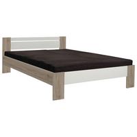 Futonágy Matraccal Ágyráccsal Vega - tölgyfa színű/fehér, Design, faalapú anyag (145/35-71/204cm)