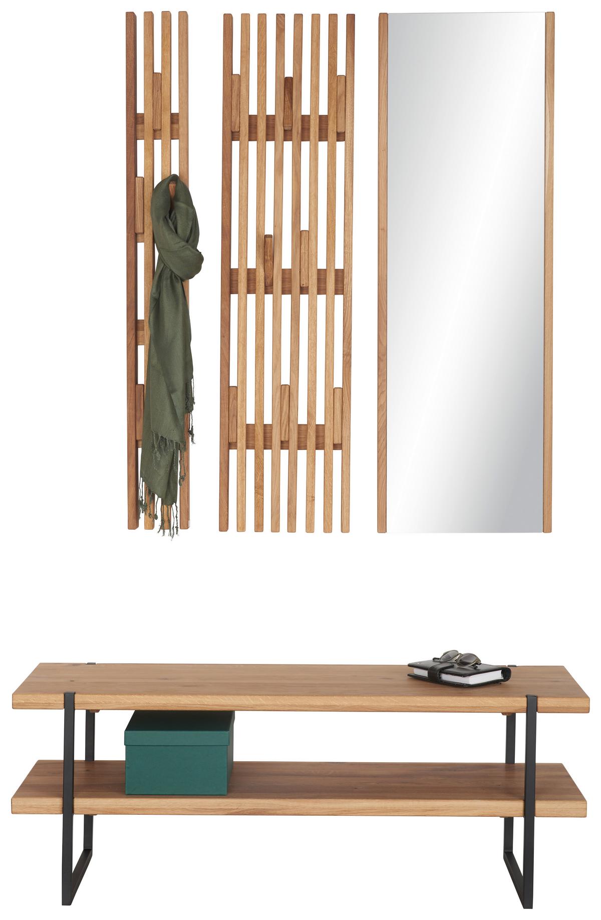 LUSTRO ŚCIENNE STUDIOLINE - kolor dębowy, Natur, szkło (40/120/5,5cm) - Linea Natura
