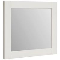 LUSTRO ŚCIENNE KLAUS - biały, Romantik / Landhaus, drewno/szkło (80/70/4cm) - MID.YOU