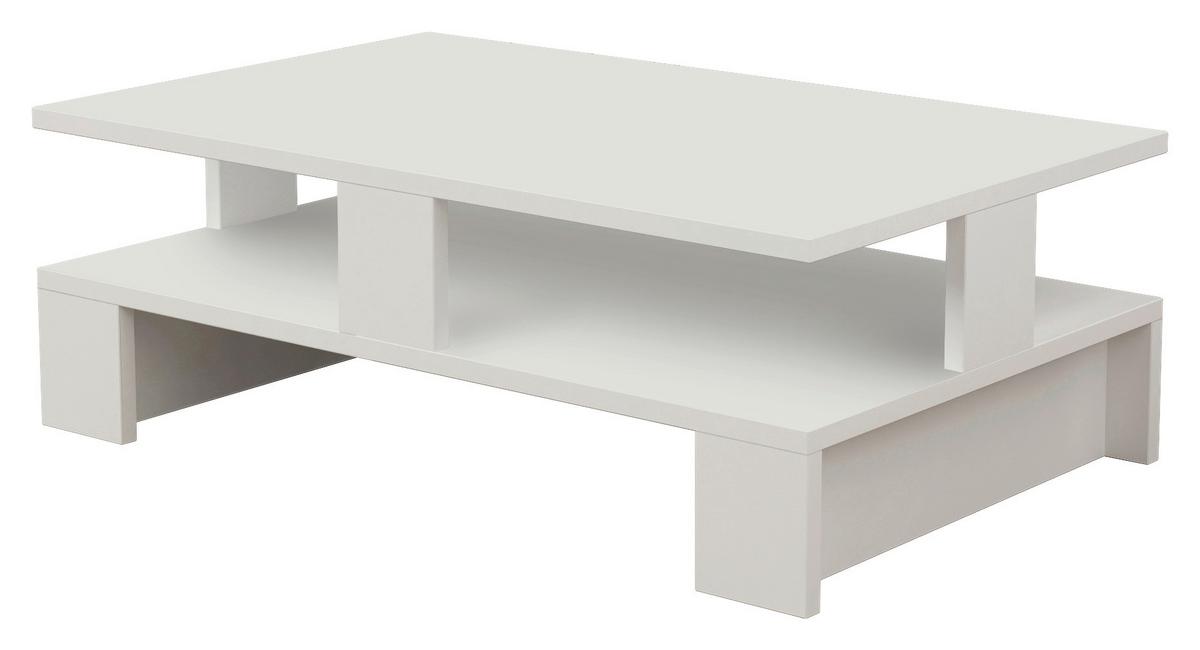 Couchtisch Mansu ca. 80x50x28 cm Weiß - Weiß, Design, Holzwerkstoff (80/50/28cm) - Livetastic