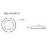 LED-TAKLAMPA LASSE - vit, Klassisk, plast (12,6/12,6/1,8cm) - Mömax