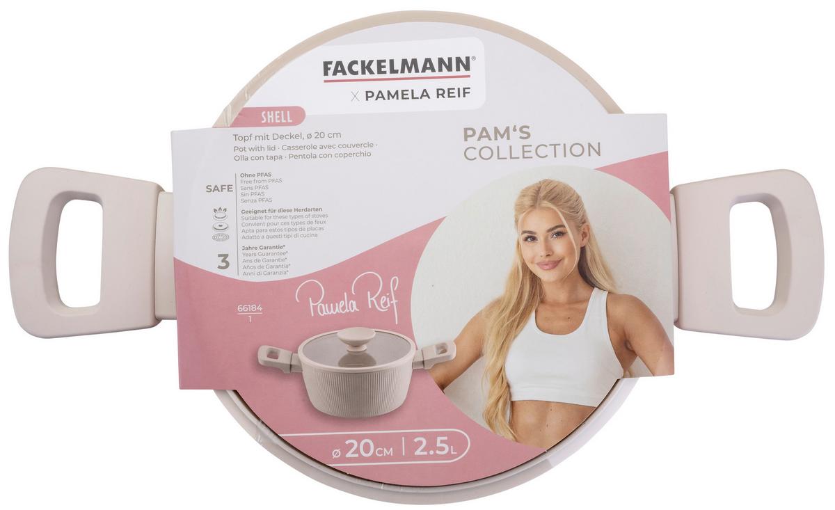 GARNEK 66184 - beżowobrązowy, Basics, metal/szkło (2,5l) - Fackelmann