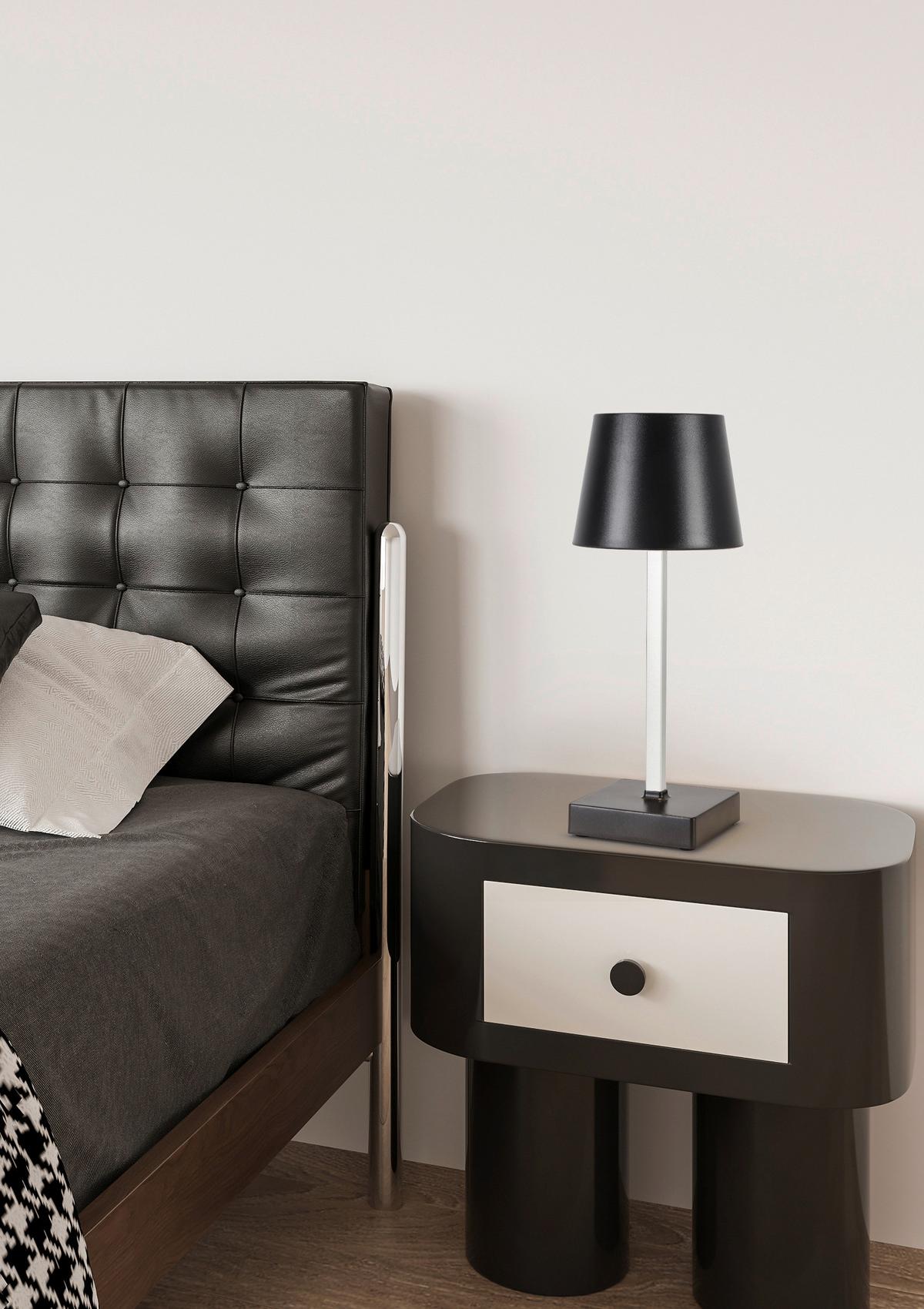 LED-Dekoleuchte Gopi Schwarz max. 1,5 Watt - Silberfarben/Schwarz, Romantik / Landhaus, Kunststoff/Metall (10,5/26cm) - Modern Living