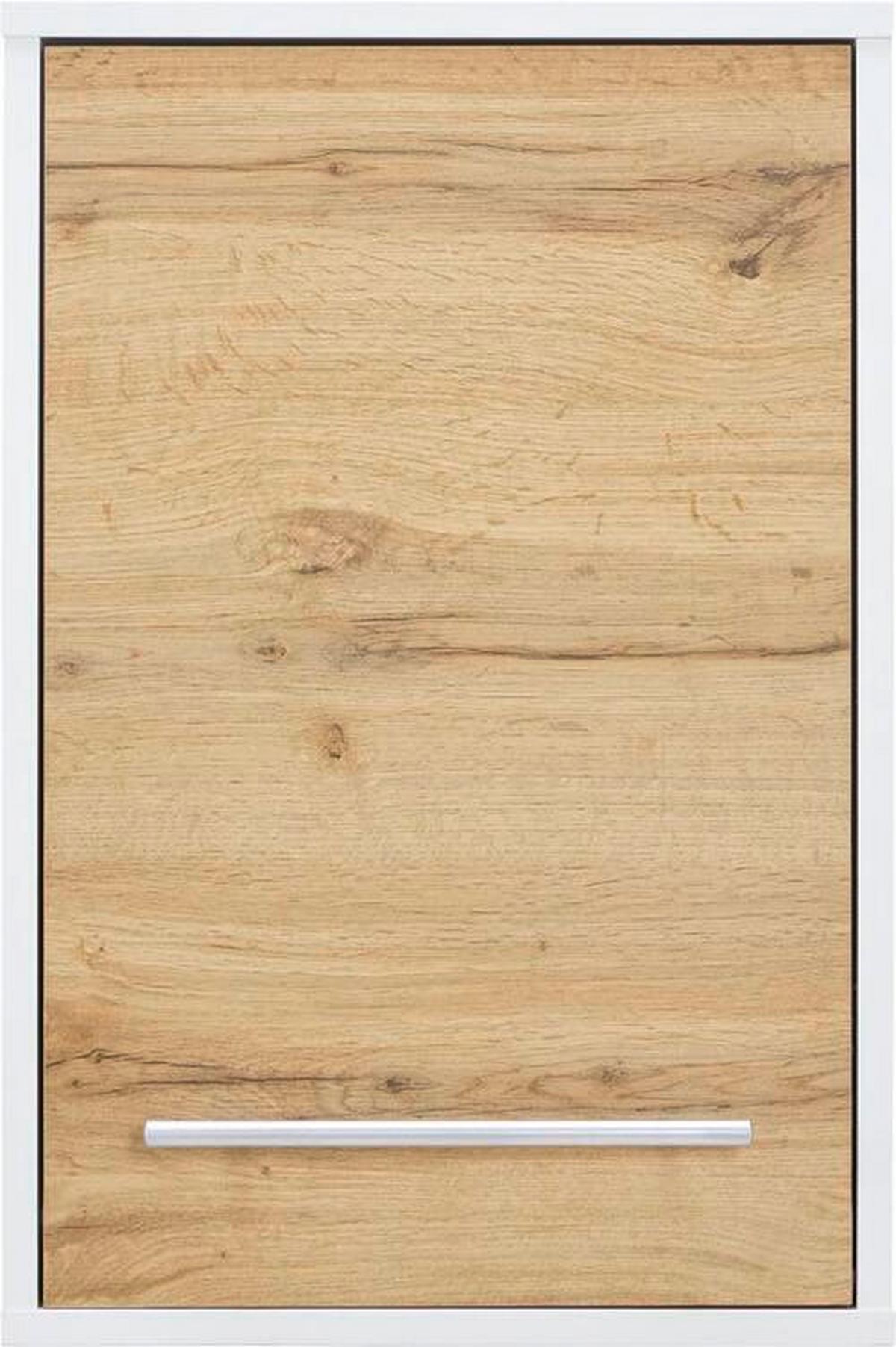 armoire suspendue in Weiss/Eichefarben - Weiss/Eichefarben, Modern, Holzwerkstoff/Kunststoff (40/60/20cm) - Mömax