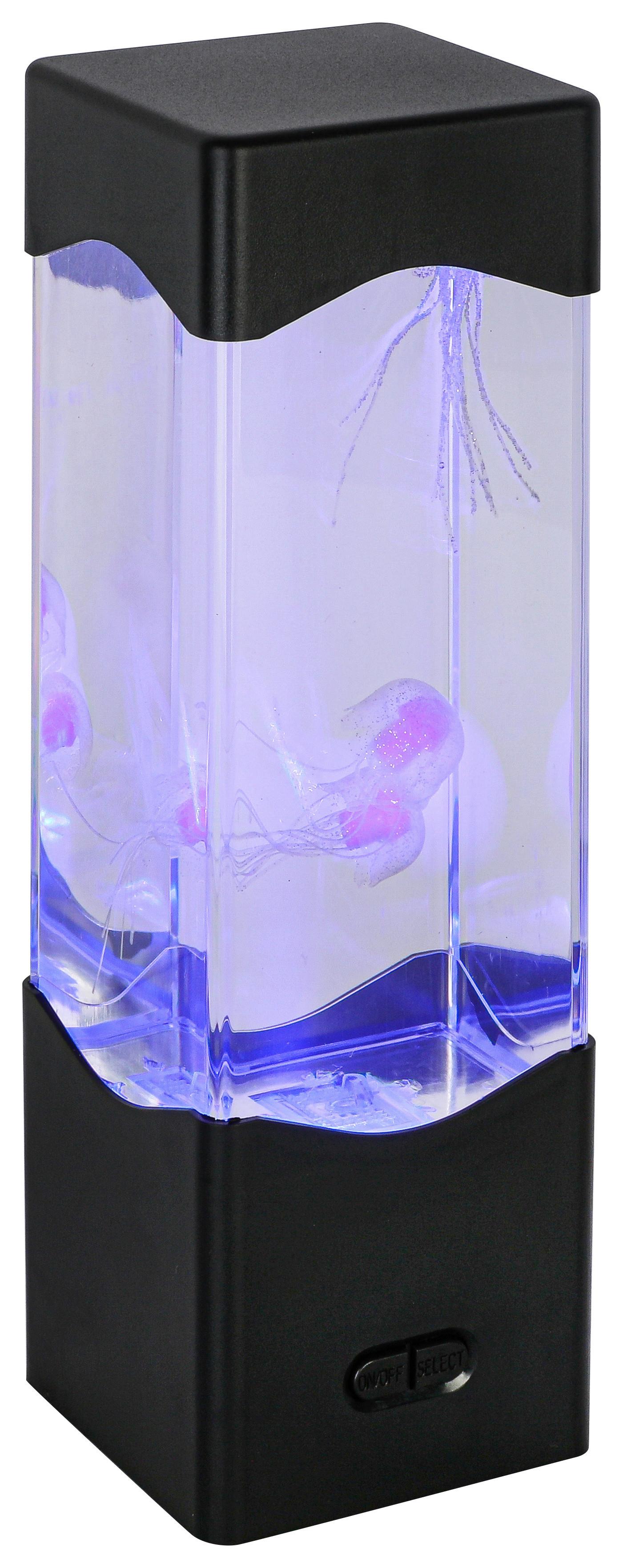 LED-DEKORATIONSLAMPA QUALI - svart/transparent, Modern, plast (7,5/23,3/7,5cm) - Mömax
