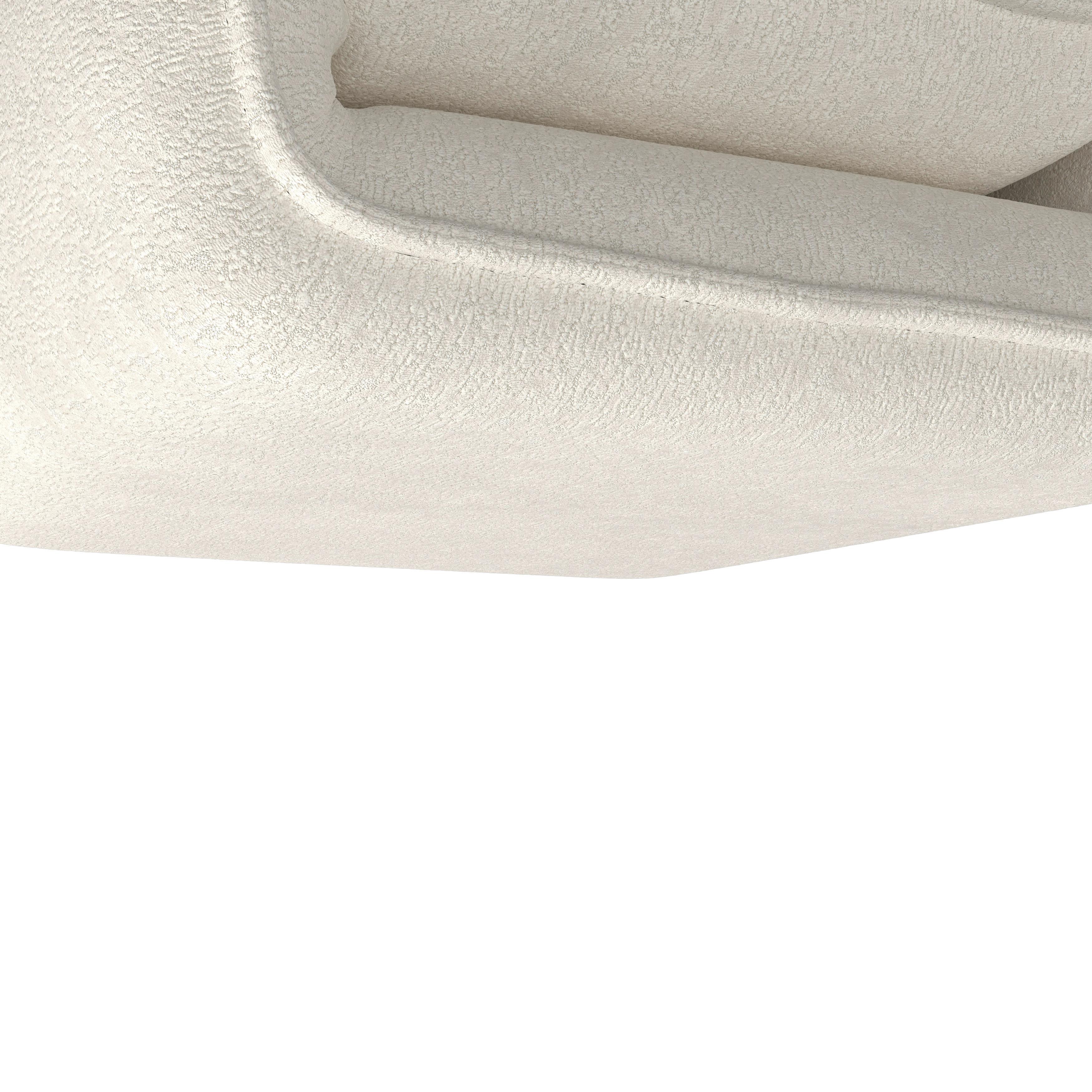 BÄDDFÅTÖLJ MACY - vit, Modern, metall/textil (83/70/84cm) - Bessagi Home