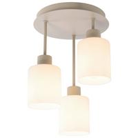 LAMPA WISZĄCA KINGA - biały/kolor piaskowy, Trend, metal/szkło (27/36cm) - Novel