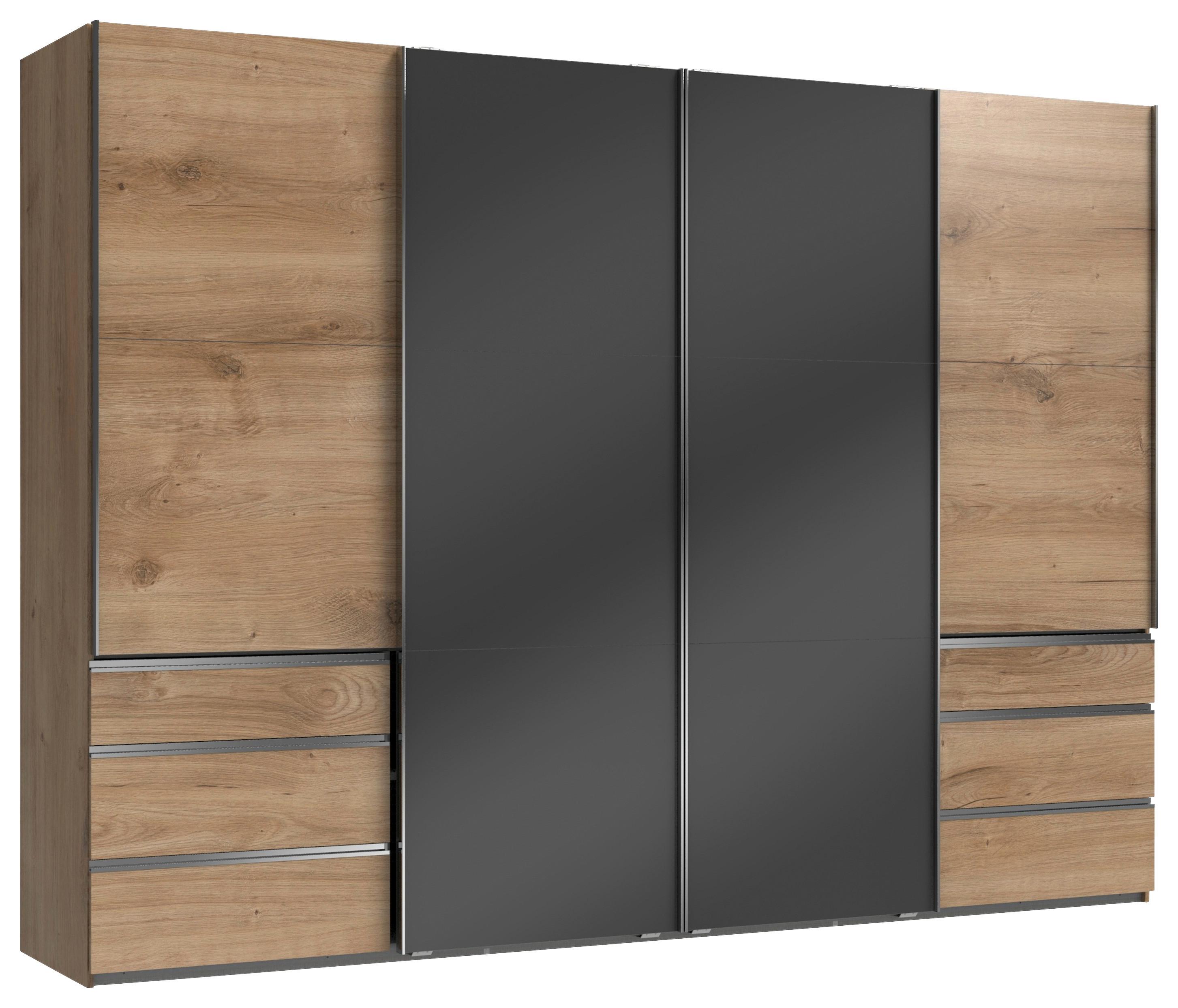 Ormar S Kliznim Vratima Level 36c - siva/boje hrasta, Moderno, drvni materijal (300/216/65cm) - Modern Living