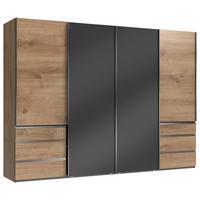 Ormar S Kliznim Vratima Level 36c - siva/boje hrasta, Moderno, drvni materijal (300/216/65cm) - Modern Living