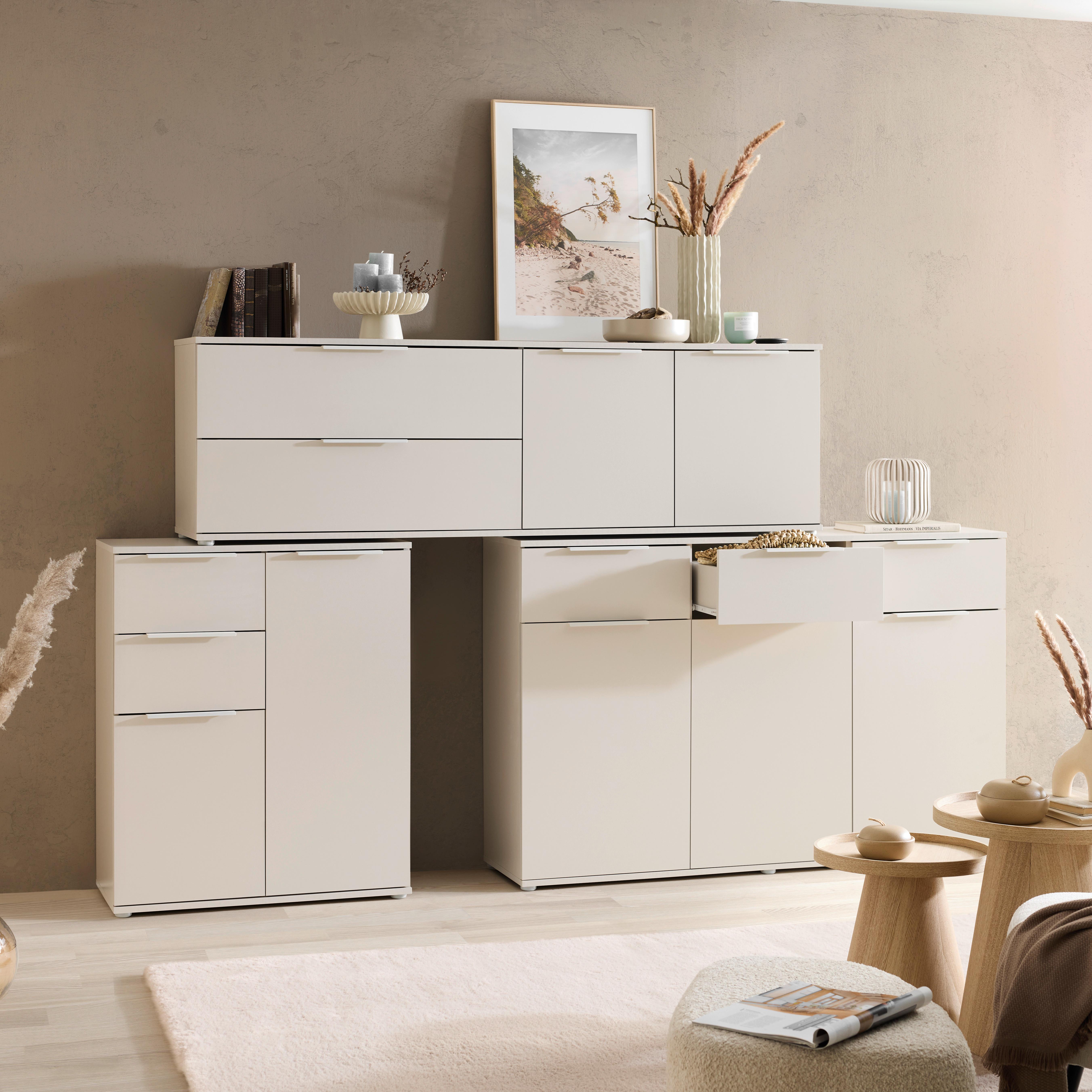 Komoda Dune - kašmir, Moderno, kovina/leseni material (150/95/38cm) - Mömax