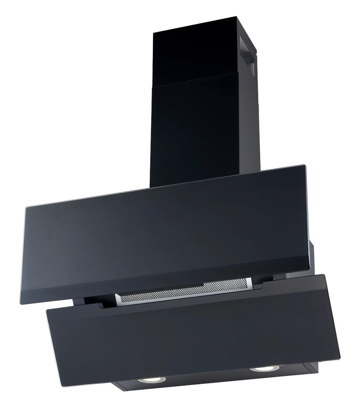 Dunstabzugshaube S50-90ABP Schwarz - Schwarz, Basics, Glas/Metall (89.5/109/40.2cm) - PKM