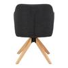 ARMLEHNSTUHL LUCITA - Anthrazit/Naturfarben, MODERN, Holz/Textil (58/87/60cm) - Bessagi Home