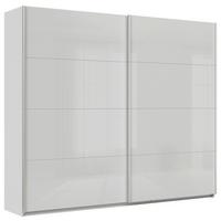 DULAP USI CULISANTE FELDKIRCH - gri deschis/gri lucios intens, Modern, sticlă/material pe bază de lemn (271/229/62cm)