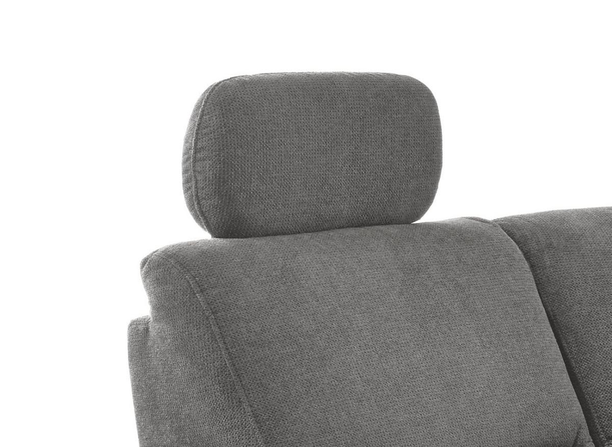 Wohnlandschaft Parole Dunkelgrau Struktur - Wildeiche/Dunkelgrau, KONVENTIONELL, Holz/Textil (186/237cm) - Livetastic