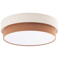 LAMPA SUFITOWA NOEMI - kremowy/terakota, Modern, tworzywo sztuczne/metal (45/13cm) - Novel