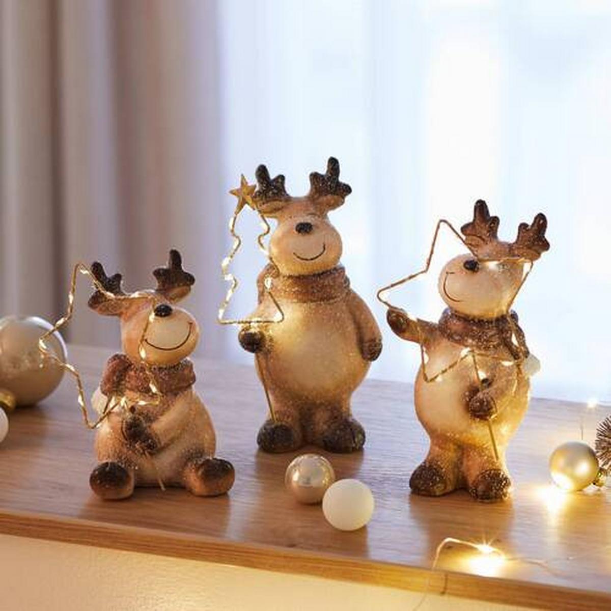 LED-Dekoleuchte Frido in div. Designs - Braun, Konventionell, Keramik (10/17.7/7.8cm) - Modern Living