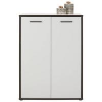 Regalkombination in Weiss/Grau - Weiss/Grau, Modern, Holzwerkstoff/Kunststoff (84,5/115,1/41,5cm) - Mömax