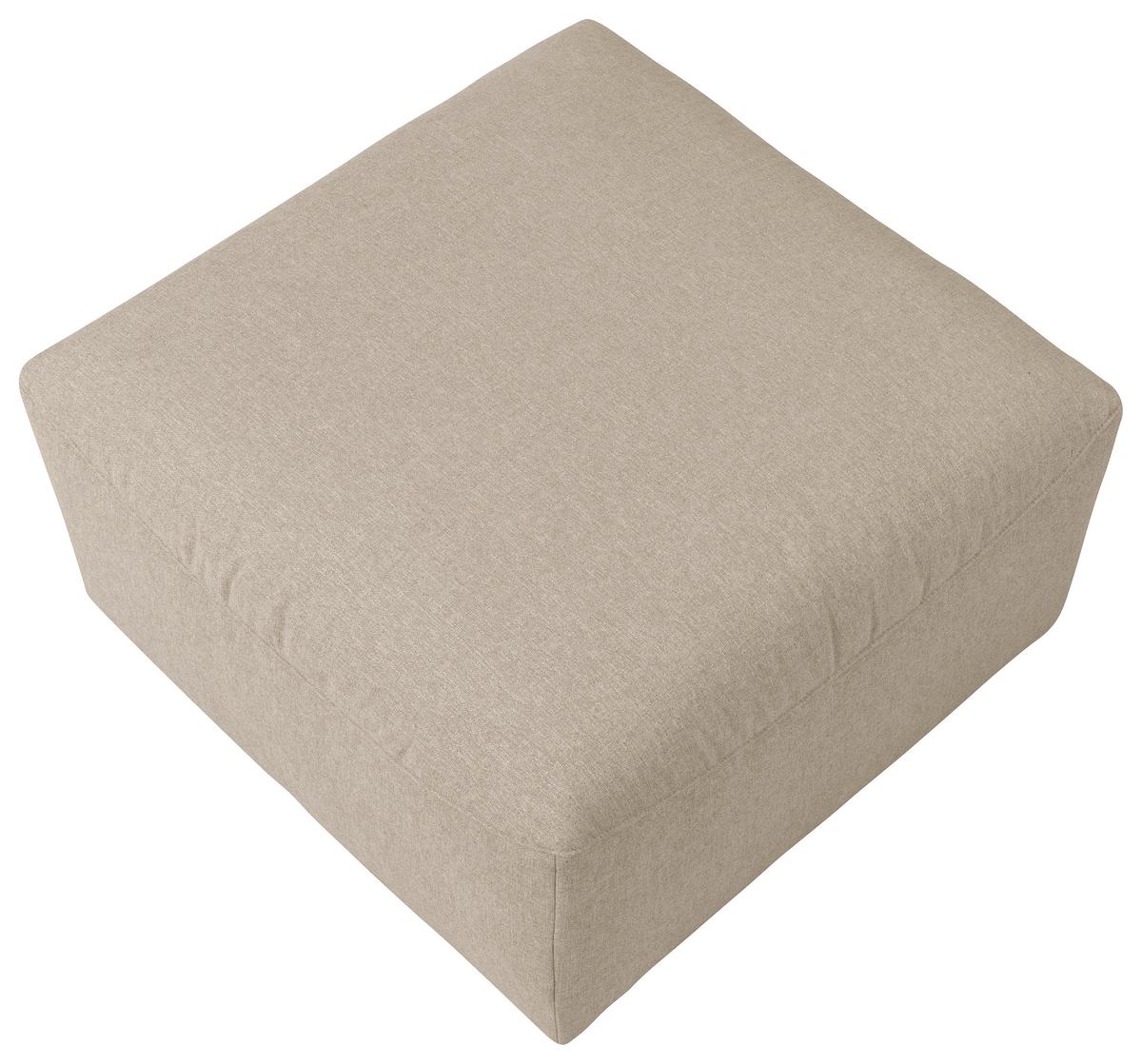HOCKER LENA - Creme, Design, Kunststoff/Textil (75/45/75cm) - Max Winzer