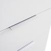 SÄNGBORD CUATRO - vit/silver, Klassisk, trämaterial/plast (46/79/42cm) - Modern Living
