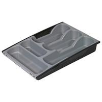 Evőeszköztartó Betét Szürke - műanyag (30/6.4/42cm)