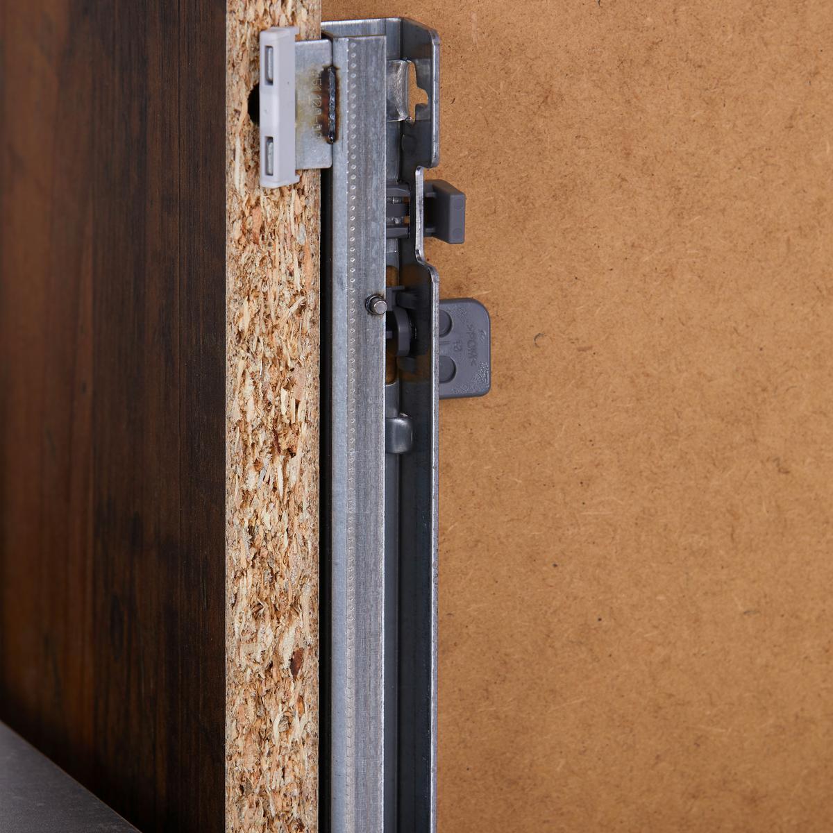 Comodă Ontario - culoare lemn stejar/gri, Trend, material pe bază de lemn (96/94/37cm) - Zandiara