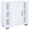 Waschbeckenunterschrank Zalo M ca. 60x58x30 cm Weiß - Weiß/Grau, MODERN, Holzwerkstoff/Kunststoff (60/57,7/30,4cm) - MID.YOU