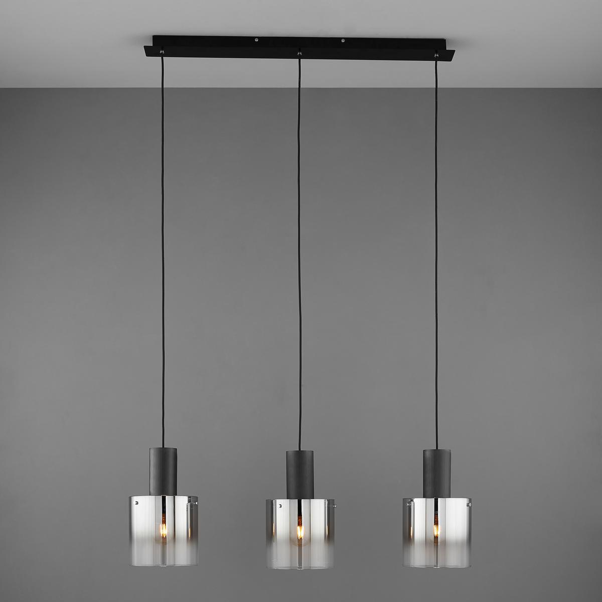 LAMPA WISZĄCA ALESUND - czarny, Design, metal/szkło (90/20/120cm) - Dieter Knoll