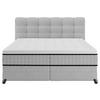 Boxspringbett Carmen C Hellgrau ca. 180x200cm - Hellgrau, KONVENTIONELL, Holz/Holzwerkstoff (180/200cm) - Premium Living