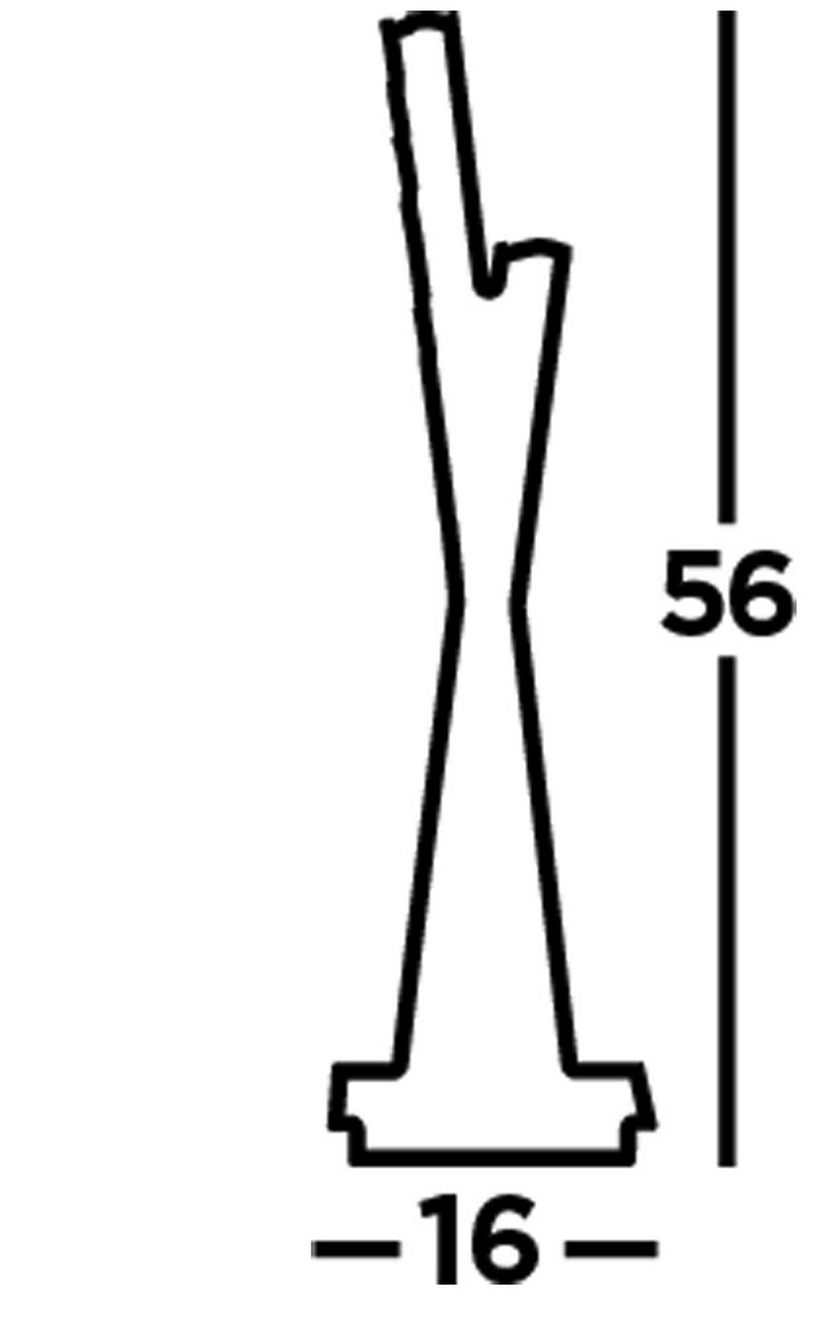 LED Asztali Lámpa Eu2111cc - krómszínű, Design, üveg/fém (10/16/56cm)