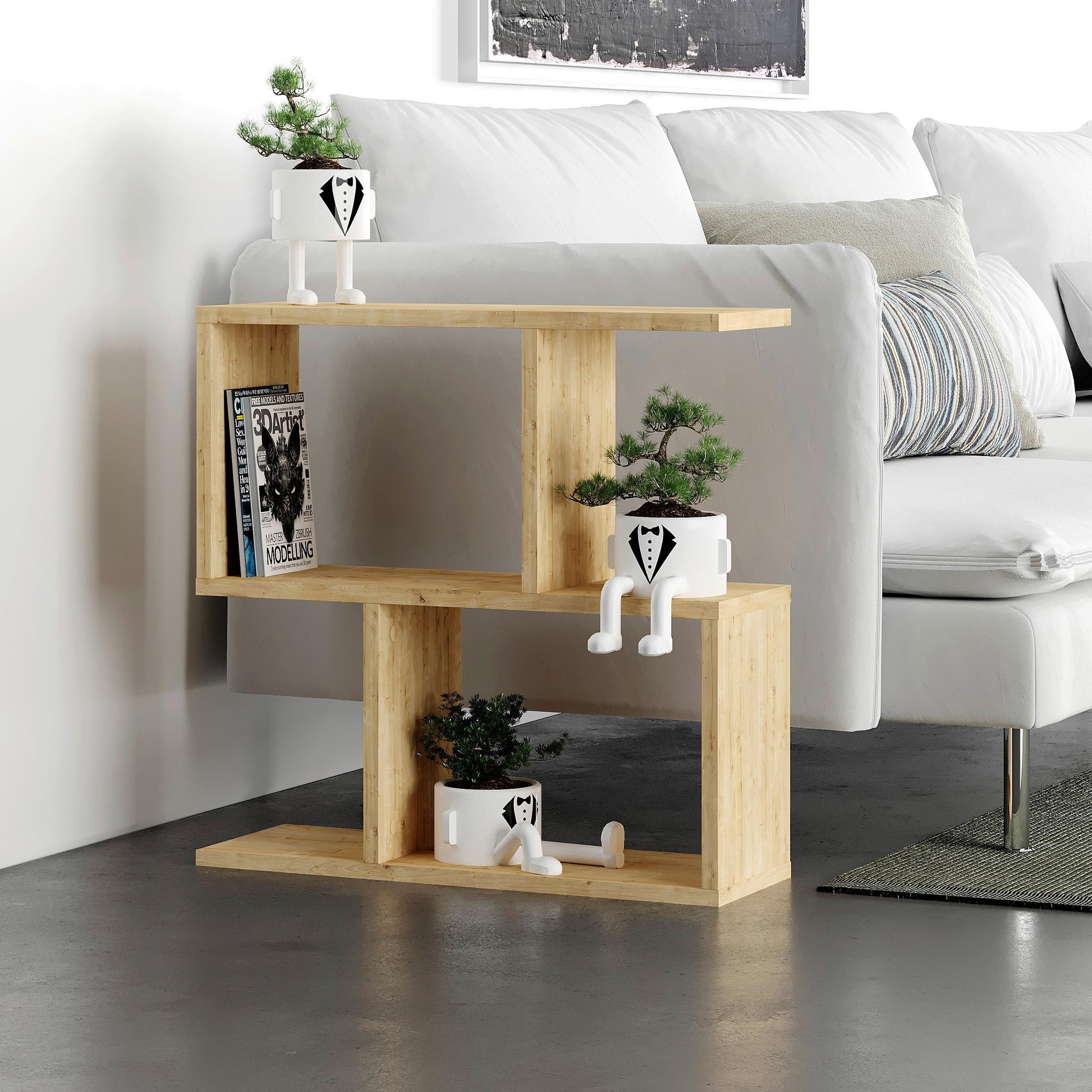 Mizica Homemania - barve hrasta, Design, leseni material (60/20/60cm) - Livetastic