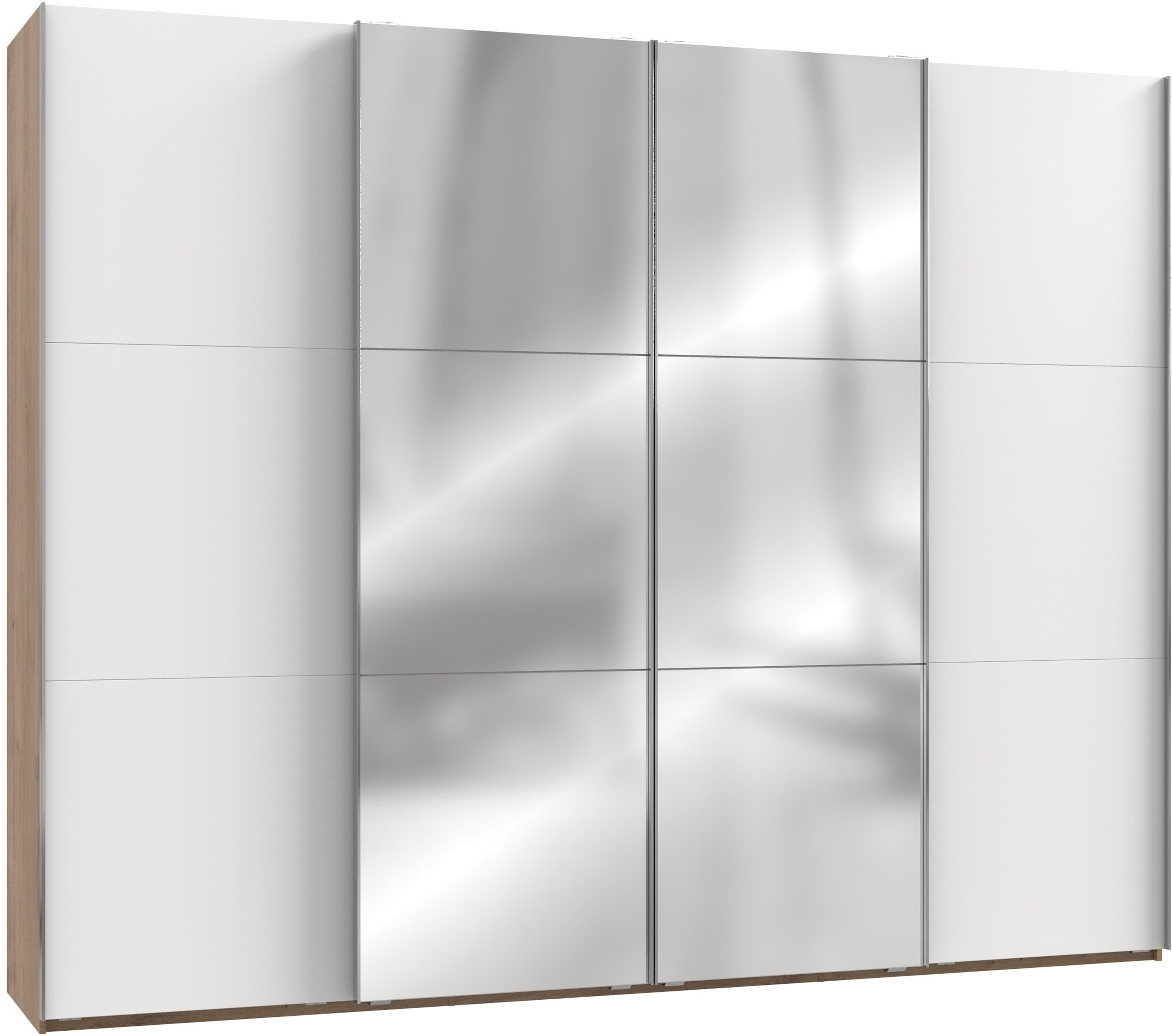 Ormar S Kliznim Vratima Level 36 A - bijela/boje hrasta, Moderno, drvni materijal/metal (300/236/65cm) - Modern Living