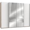 Ormar S Kliznim Vratima Level 36 A - bijela/boje hrasta, Moderno, drvni materijal/metal (300/236/65cm) - Modern Living
