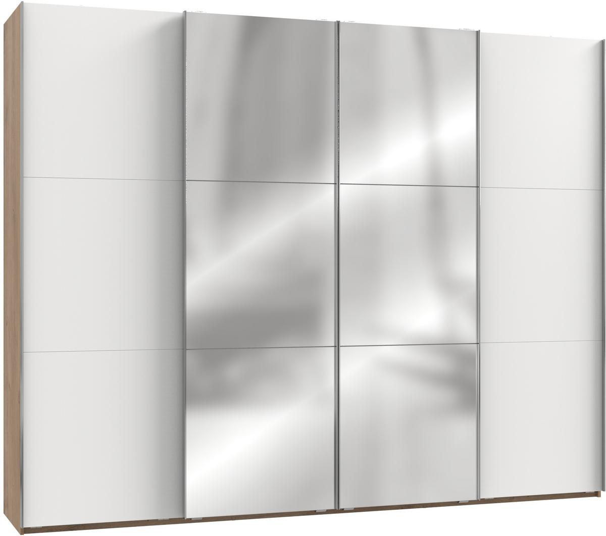 Ormar S Kliznim Vratima Level 36 A - bijela/boje hrasta, Moderno, drvni materijal/metal (300/236/65cm) - Modern Living