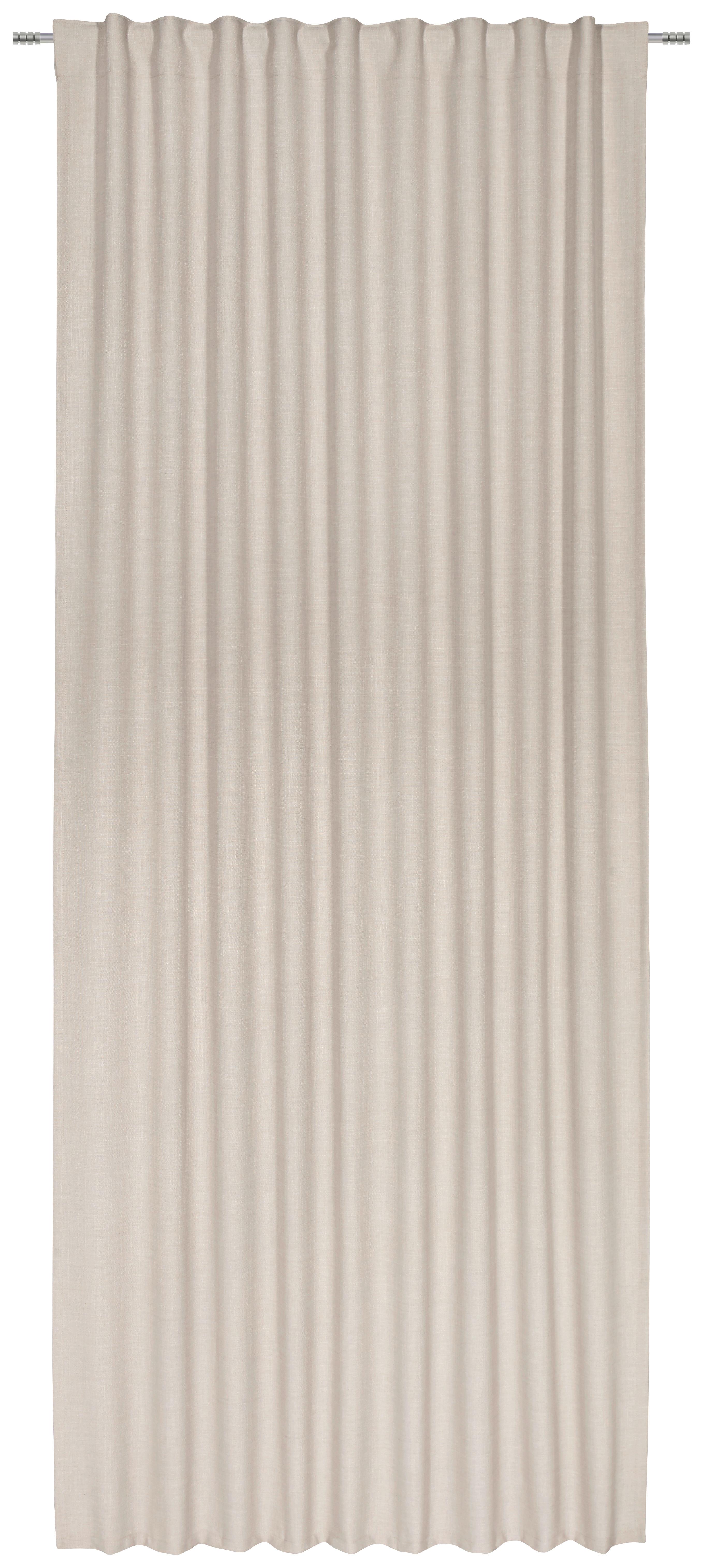 Fertigvorhang Leo in Sand ca. 135x255cm - Sandfarben, Textil (135/255cm) - Premium Living