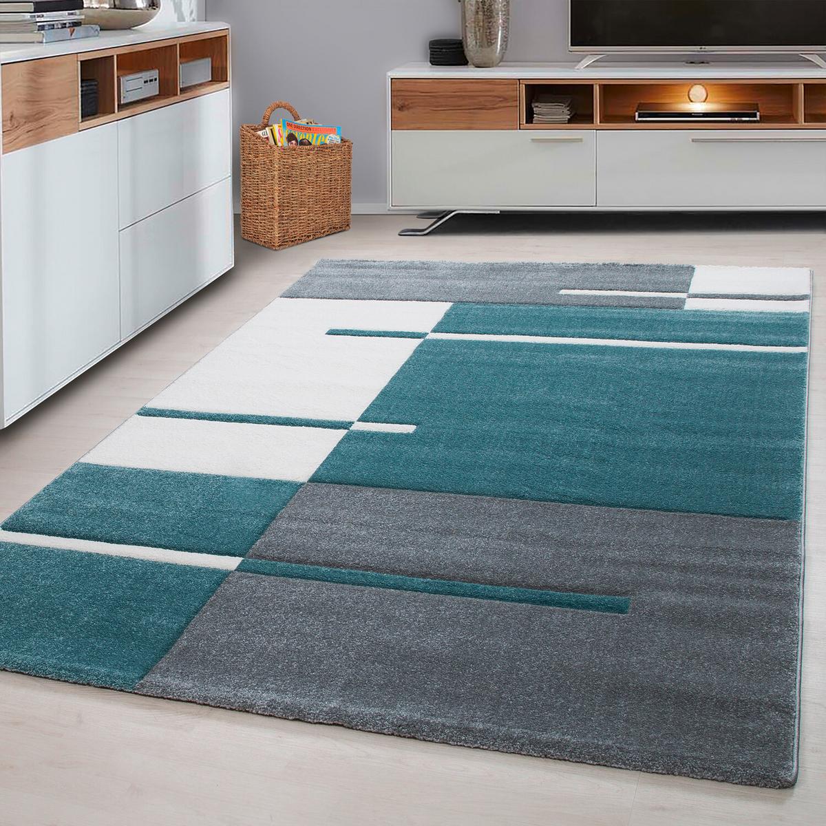 Flachwebeteppich Hawaii Blau ca. 280x370cm - Blau, Basics, Textil (280/370cm) - Novel