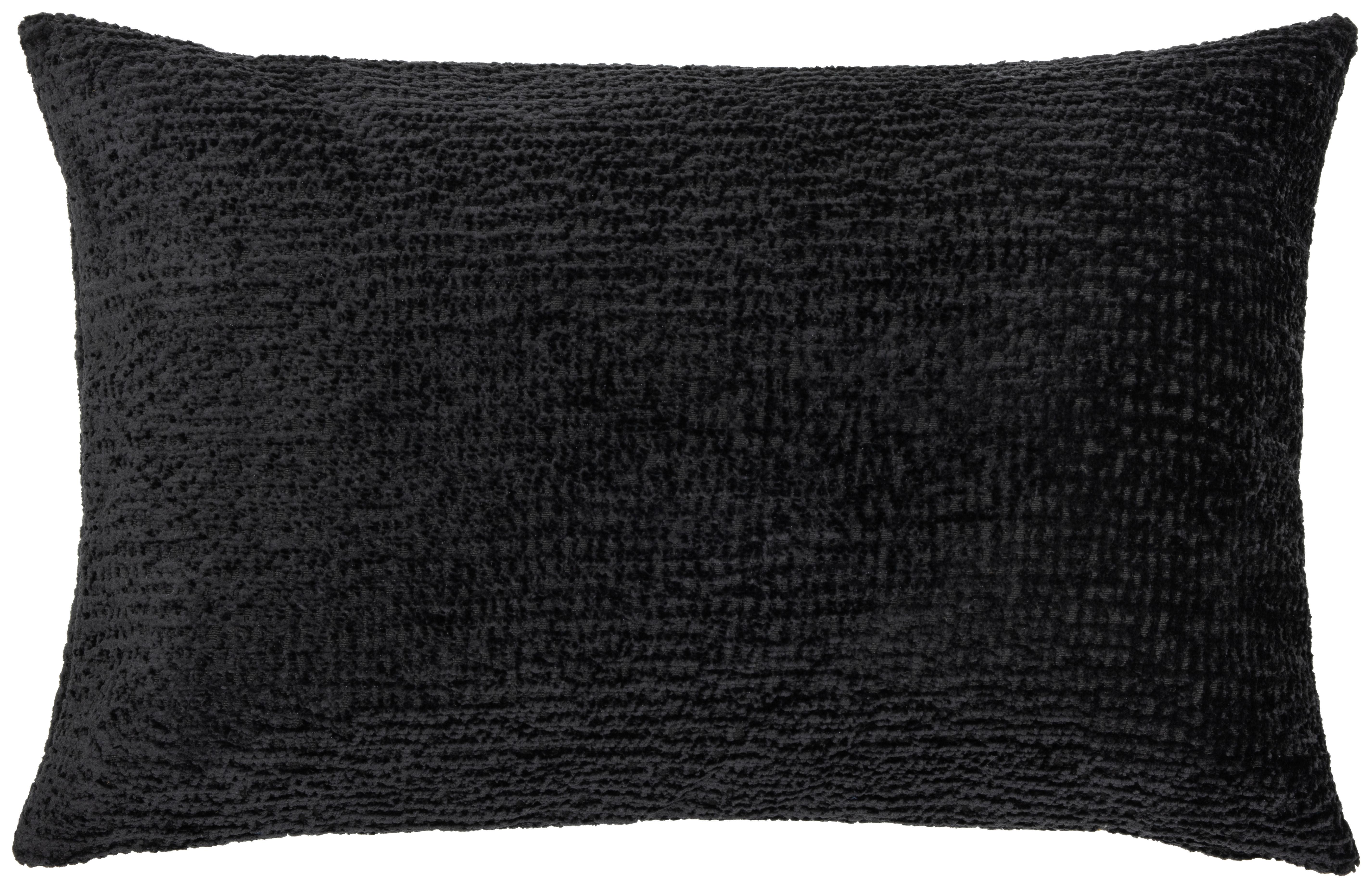 Kissenhülle Berti Schwarz ca. 40x60cm - Schwarz, Textil (40/60cm)