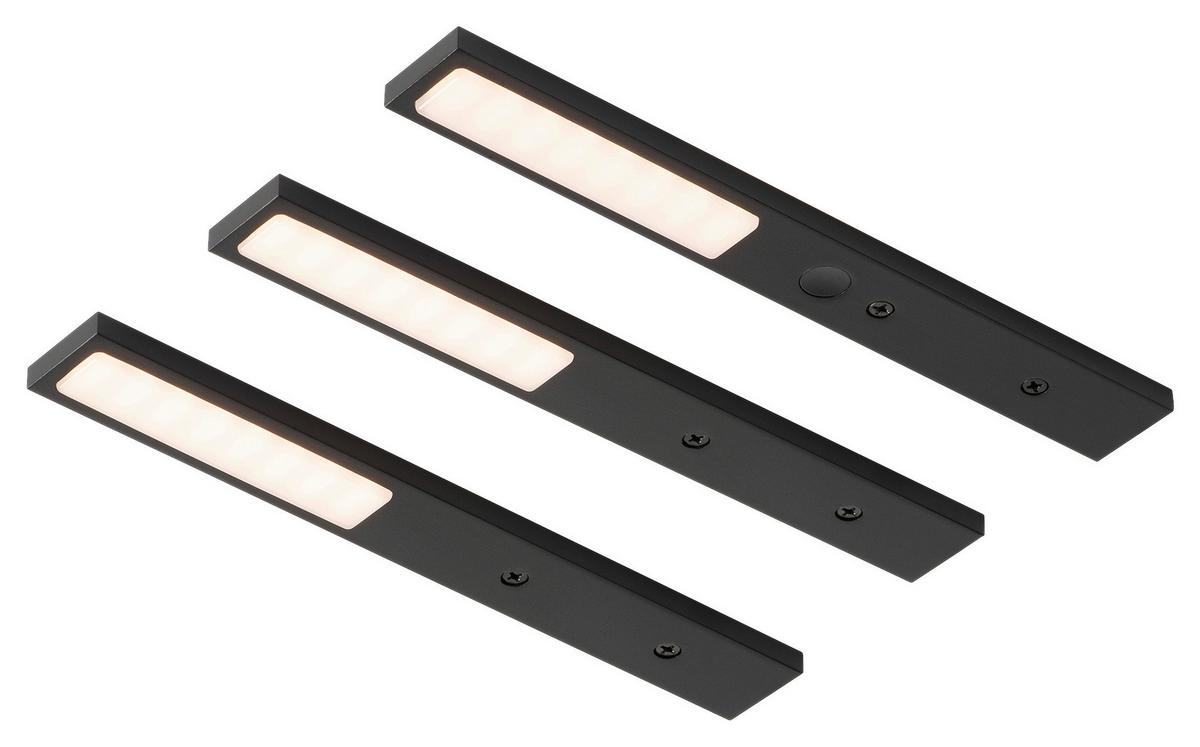 Unterbauleuchten-Set 418833 in Schwarz - Schwarz, Metall (19,7/2,5/0,6cm) - Vogt