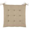 Sitzkissen Lola in Beige ca. 40x40cm - Hellbraun, KONVENTIONELL (40/40/4cm) - Mömax