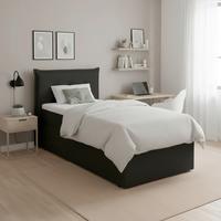 Box Ágy Sötétszürke Polo - sötétszürke, Modern, textil/fa (90/200cm) - Bessagi Home