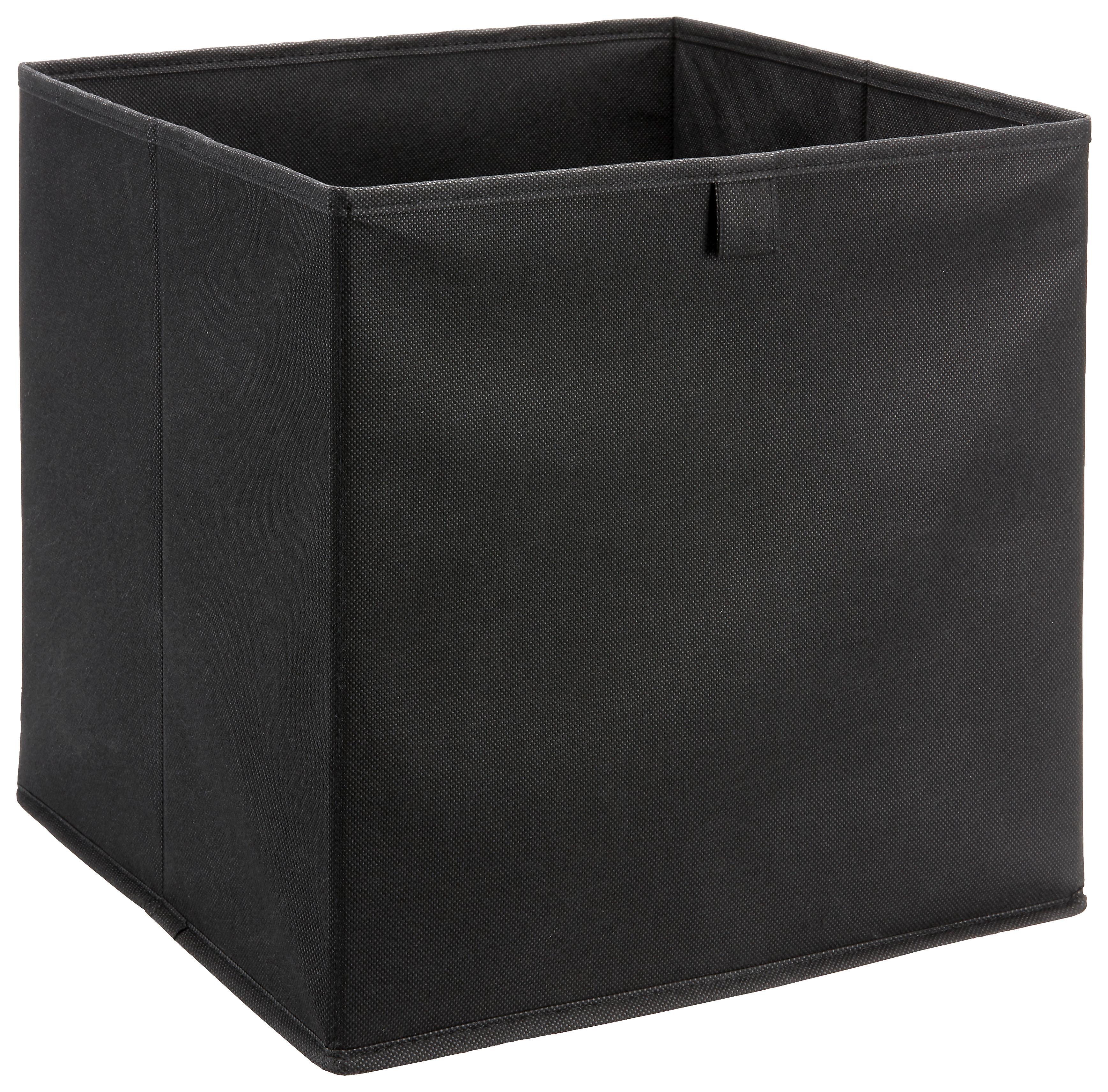 Aufbewahrungsbox Nino in Schwarz - Schwarz, Modern, Karton/Textil (32/32/32cm) - Mömax