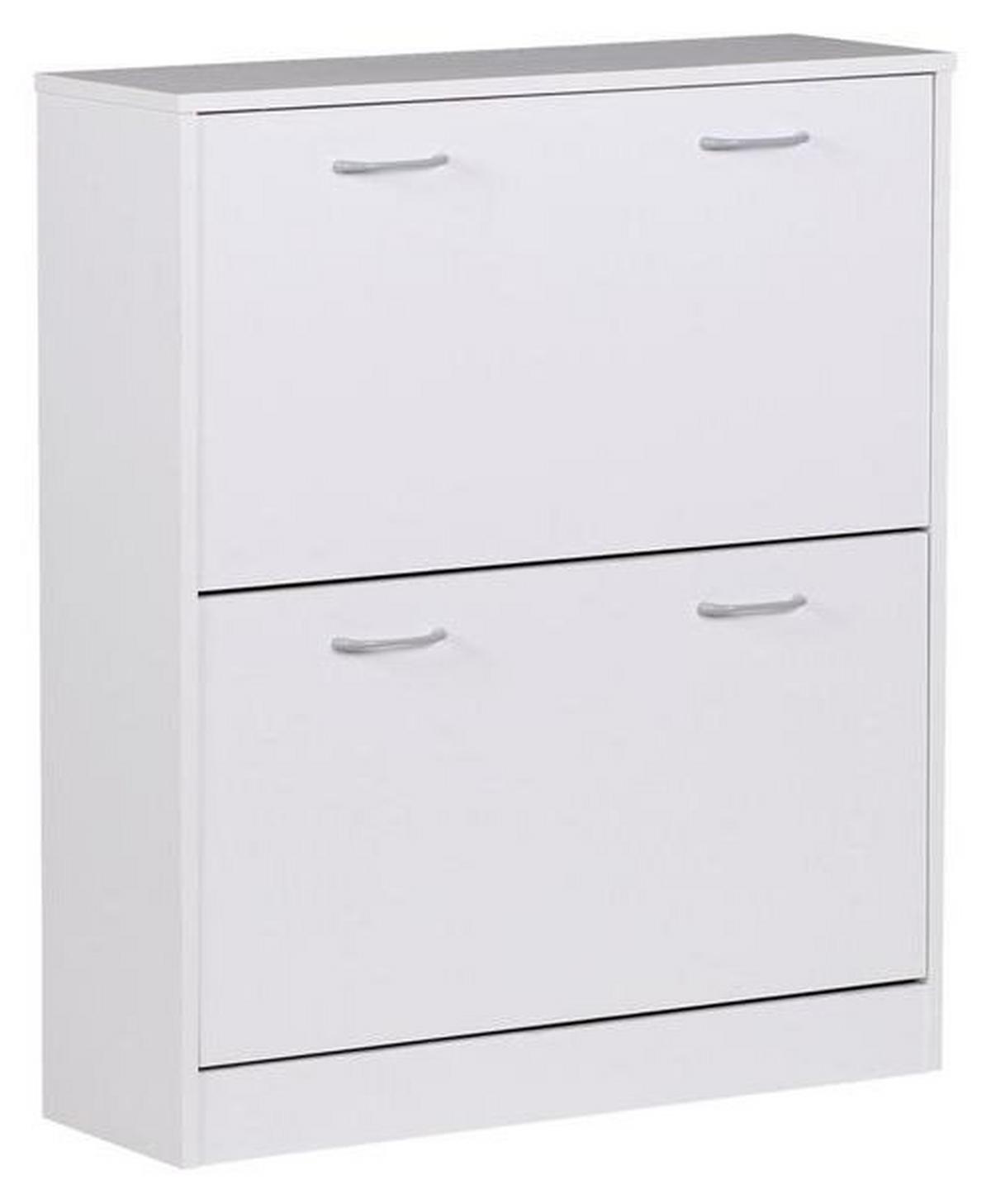 Omara Z Loputami Za Čevlje Sarah - srebrne barve/bela, Konvencionalno, umetna masa/leseni material (75/87/24cm) - MID.YOU